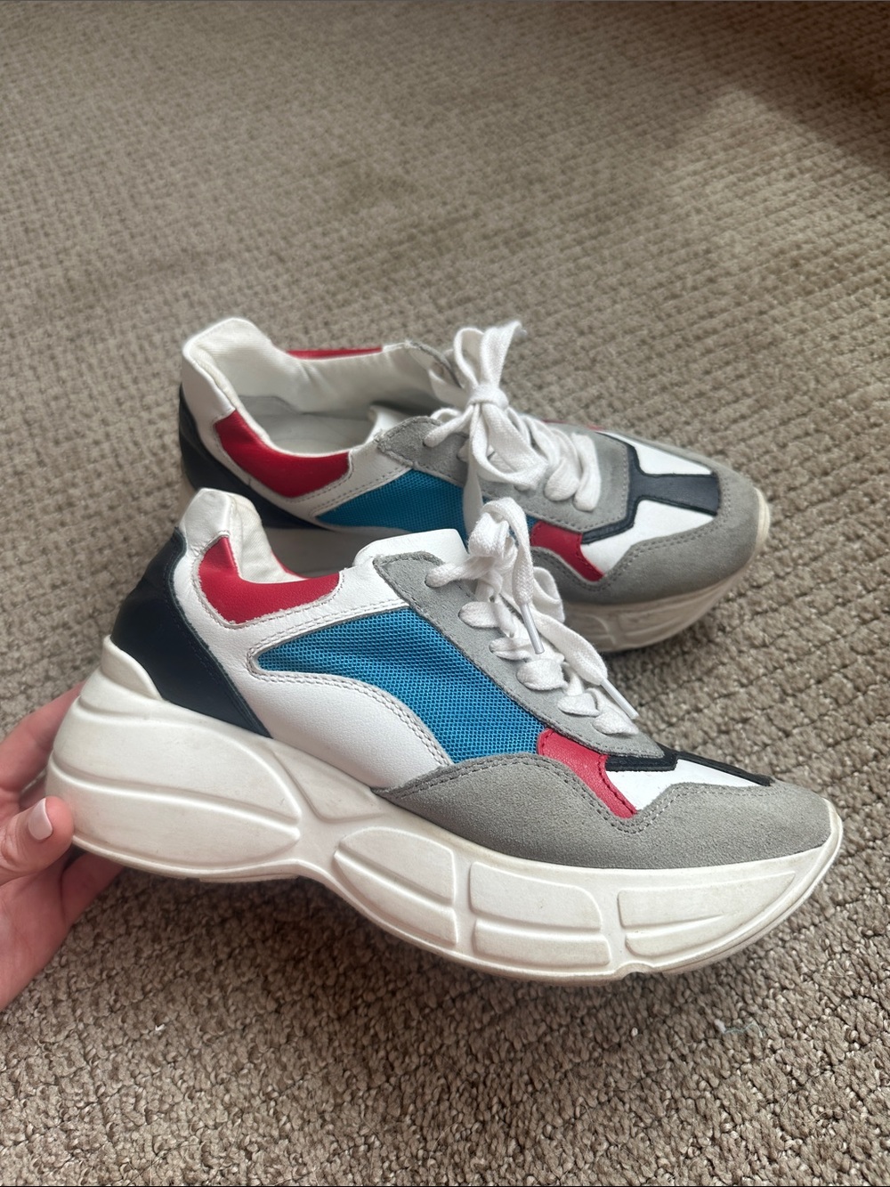 Steve Madden Chunky Multi-Color Platform Sneakers!